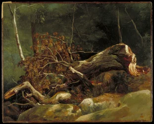 Upadły oddział, Fontainebleau, ok. 1816 (olej na płótnie na kartonie)